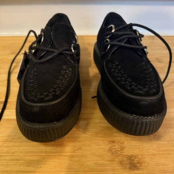 T.U.K. Black Suede Low Viva Creeper Oxford Shoe – Unisex - Picture 3 of 16